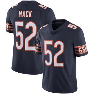 China Khalil Mack Men Antibacterial Best Quality American Football Quilted Jersey for sale