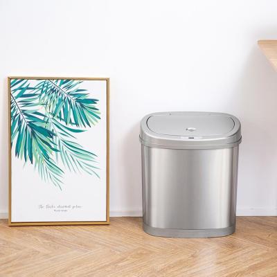 China 30L Sensor Trash Can Kitchen Bin Recycling Bin Stainless Steel Smart Automatic Sensor Trash Bin for sale