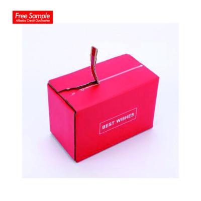 China Recycled Materials Custom Logo Recycled Self Zipper Teardrop Cardboard Corrugated Letter Large Mailing Mailer Boxes for sale