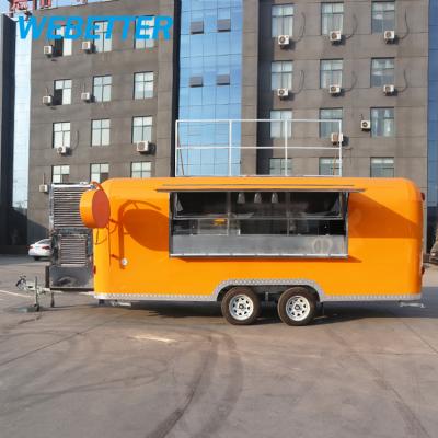 China Mobile vegetable processing plant WEBETTER coffee cart fast food concession trailer for sale in the Philippines for sale