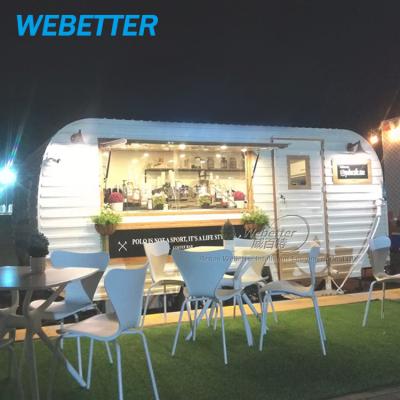 China Popular Processing Factory WEBETTER Coffee Caravan Fast Food Vegetable Trucks With VIN for sale