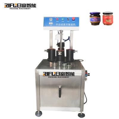 China Eco-Friend Semi Automatic Plastic Bottle Cap Vacuum Bottle Capping Machine / Vacuum Tightening Machine for sale