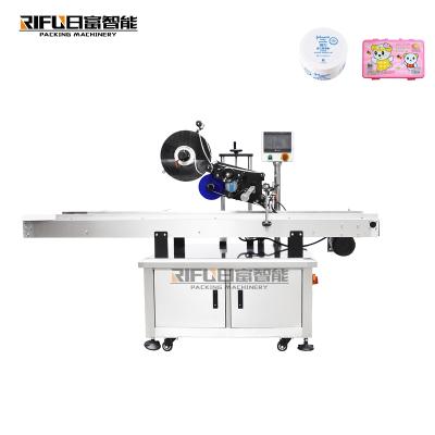 China Automatic High Precision Self Adhesive Airplane Food Earphone Box Labeling Machine for sale