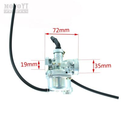 China Motorcycle Carburetor KF PZ19 19MM Carburetor Cable Choke For 70-110ccc HK-105 Engines for sale