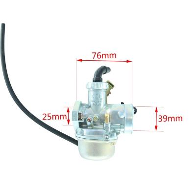 China Motorcycle Carburetor KF PZ25 25MM Carburetor Cable Clog For 125 140cc HK-106 Engines for sale