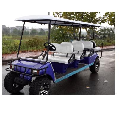 China 2018 OEM 4250*1200*1710mm promotions 8 seater Blue VILLAGER 8 PETROL CLUB CAR for sale