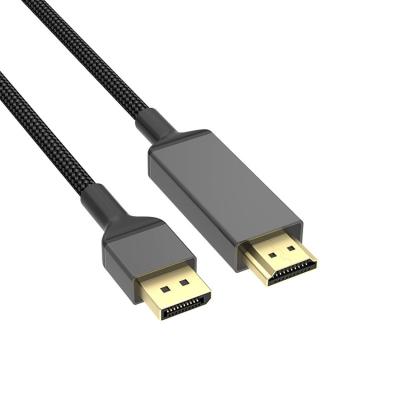 China COMPUTER 2M tezy New DP1.4 to hd HDMI2.1 cable 8K6 0Hz 4K 120Hz aluminum shell network DP to HDMI cable for sale