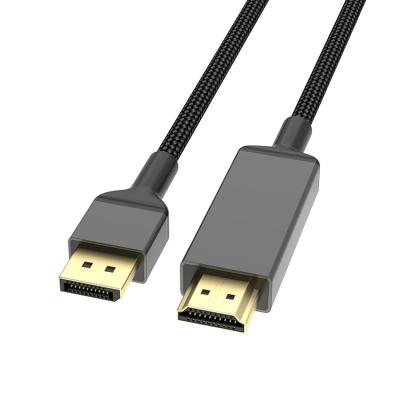 China COMPUTER 1M tezy New DP1.4 to hd HDMI2.1 cable 8K6 0Hz 4K 120Hz aluminum shell network DP to HDMI cable for sale