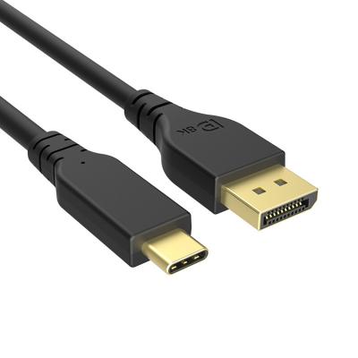 China Best Selling Car Tezy Certified USB-C to DP 8K 165Hz Cable Male to Type C Male USB 3.1 Gold Plated Cord to DisplayPort Cable for sale