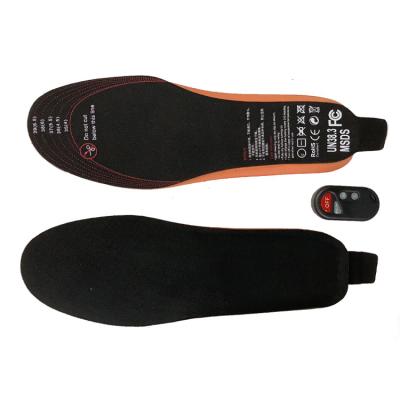 China Other 2100mah Battery Powered Foot Winter Warmer Remote Control Heated Shoe Pads Insoles for sale