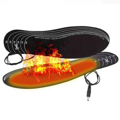 China Hot Selling Eco-friendly Amazon Hot USB Carbon Fiber Heated Insole For Men And Women for sale