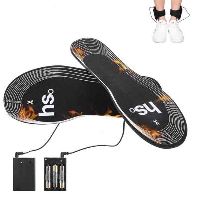 China Eco-friendly USB Rechargeable Winter Foot Shoes Thermal Insoles Battery Operated Warmers Insoles for sale