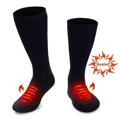 China Both Battery Case Outdoor Foot Sports Warm Socks Heated Winter Ski Socks For Men Women Sports Cotton Socks for sale