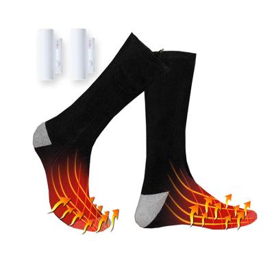 China Factory Made Sport Custom 3.7V Thermal Rechargeable Battery Heated Socks for sale