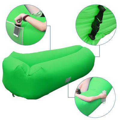 China New Inflatable Outdoor Lounge Sofa Bed Inflatable Air Lounger With Pillow Set for sale