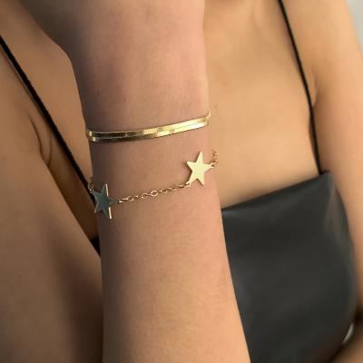 China Shocking Christmas hip-hop tassel prices bracelet European and American Iins style niche design light cold wind bracelet for sale