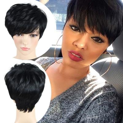 China Body Wave Pre Plucked 13x4 Human Hair Lace Front Wig Pixie Cut Wigs for Black Women 100% Virgin Hair Brazilian Frontal Lace Wigs Vendor for sale