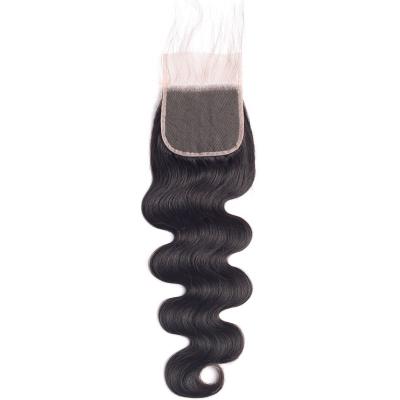 China Body Wave 4x4 Real HD Lace Closure Human Hair Body Wave Free Part Lace Pre Plucked Baby Hair Ultra Thin Invisible Brazilian Hair Natural for sale