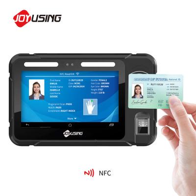 China Android Tablet PC For Identity Management Verification With Fingerprint Scanner And Card Reader MT450 for sale