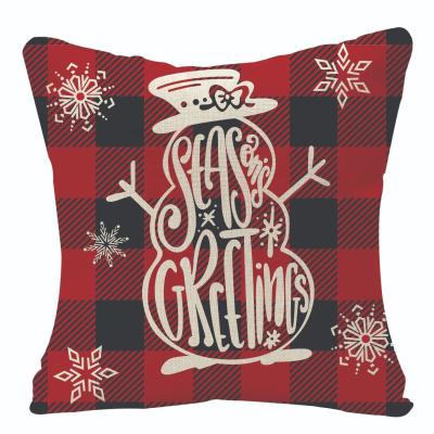 China Anti Dust Mite Cartoon Christmas 2021 New Hugging Pillow Cover Sofa Pillow Cover Home Border Household Goods Wholesale for sale