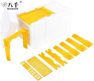 China Cultivate Plastic Breeding Box Mini Queen Bee Nuc Styrofoam Hive Beekeeping Mating Tools for sale