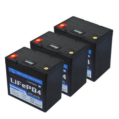 China Golf Carts Rechargeable Lithium Ion Battery 12v 50ah Lifepo4 Battery Pack For Rv/yacht/ups/solar motor /trolling/golf cart for sale