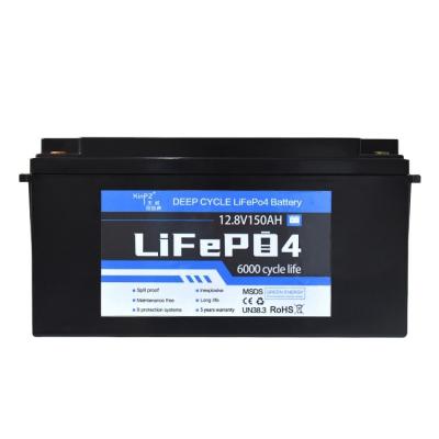 China Golf Carts 12v 150ah Li-ion 18650 Battery Pack Lithium Rechargeable Lifepo4 Battery Company for sale