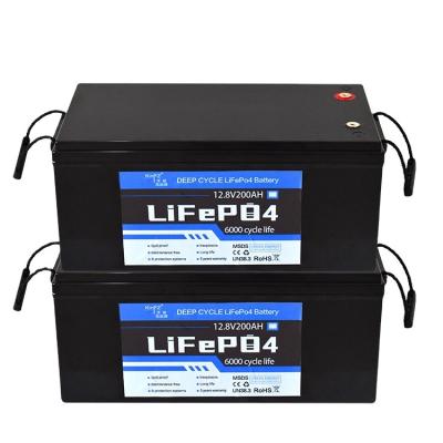 China Golf Carts 12v 200ah Lifepo4 Battery For Solar Power System for sale