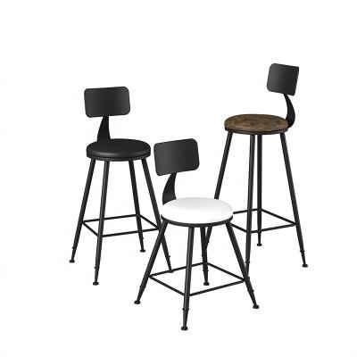 China Northern Europe family coffee shop reception bar stool high chair office bar back chair modern simple modern chair bar stool for sale