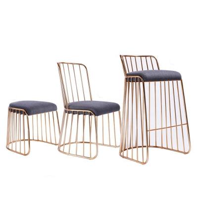 China Simple Modern Simple Modern Leisure High Light Luxury Creative Nordic Minimalist Chair Home Bar Chair Bar Stool INS for sale