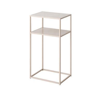 China Modern Simple Modern Metal Double-Layer Floor Iron Living Room Sofa Side Table Nordic Style Shelf for sale