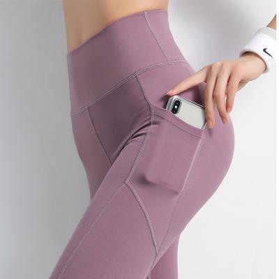 China Other high quality elastic yoga leggings with pocket four ways stretch not see through sports pants yoga leggings woman for sale