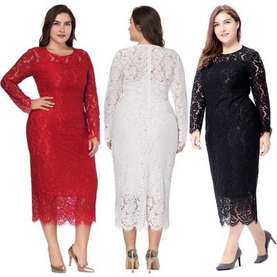 China Other top selling guaranteed quality plus size spring women's clothing plus size lace night dress plus size for sale