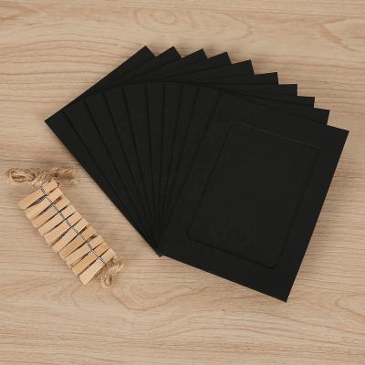 China Accemble Easy Wall Deco Set Of 10 Diy Paper Photo Hanging Frame With Mini Clothespins for sale