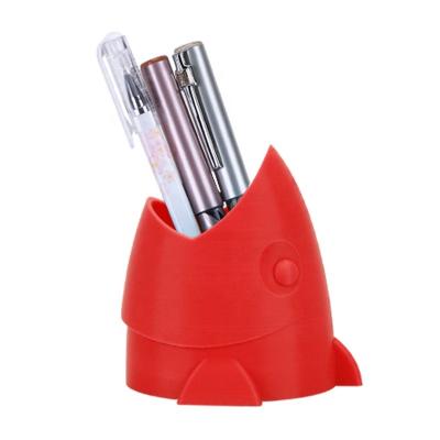 China Desk Accessories Like School Student Pencil Holders Desk Kids Pencil Stand Fish Pen Holder for sale