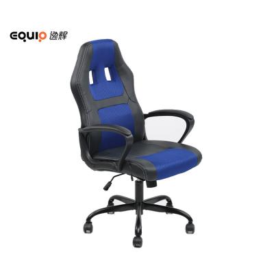 China (Size)Adjustable Blue Jumbo Executive Racing Chair With Caster Wheels Task Chair Gaming Chair Office for sale