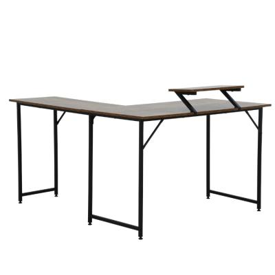 China Extendable simple modern style L shape desk for office executive office furniture for sale