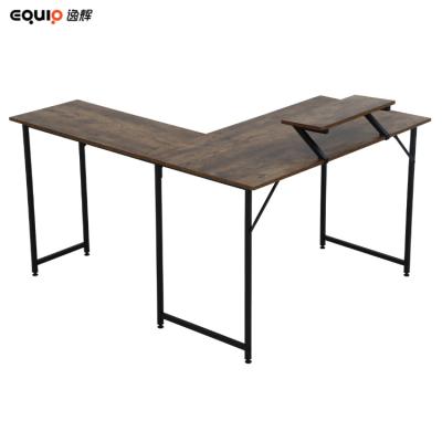 China Expandable Modern Computer L Shape Home Office Executive Table Office Desk With Side Table for sale