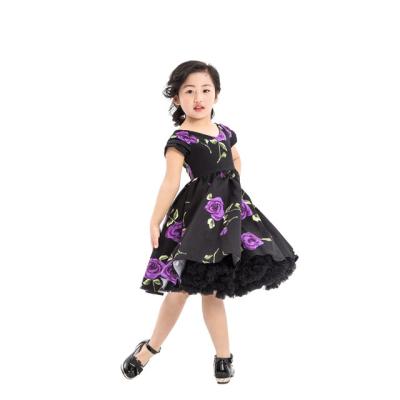 China 2018 Summer Vintage Flower Regular Kids Clothes Wholesale Baby Dress 2018 Latest Kids Floral Dress for sale