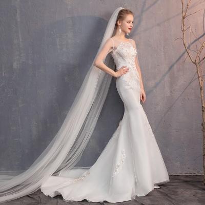 China OXGIFT 2020 Wholesale Anti-wrinkle African Style French Lace Wedding Dress for sale