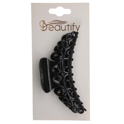 China Black Hair Stand 1 PC Claw Big Clips Strong Hold Hair Clip For Women And Girls Vintage Color Shark Clips Used In Daily Life for sale