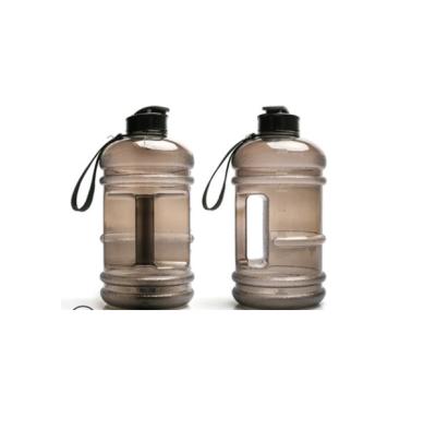 China Casual Half Gallon 2.2L Gym Customized Sleeve Bodybuilding BPA Free Big Sports Water Bottle With Case for sale