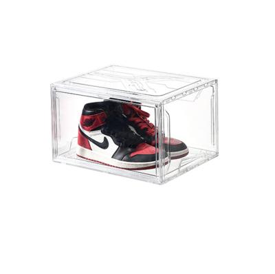 China Supermaket Box Acrylic Shoe Novelty Clear Funny Acrylic Glass Selling Well Shoe Box Display Case for sale