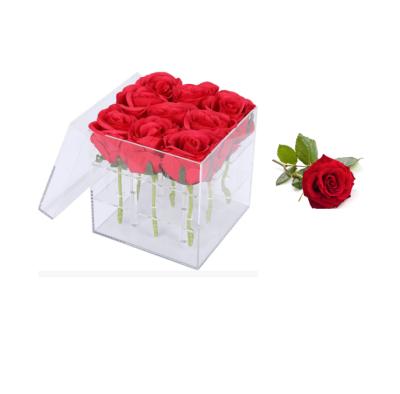 China Supermaket 9 Holes Flower Box Acrylic Flower Box Acrylic Flower Box for sale