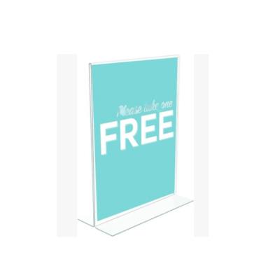 China Acrylic Desktop Display Tent Stand Holder For Restaurant Promotions Events Meetings Menu Acrylic Card for sale