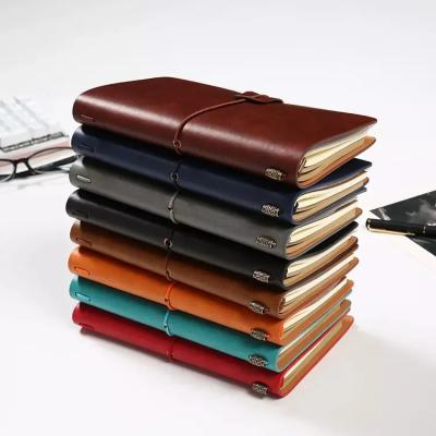 China Fashion PU Leather Retro Notebook Magnetic Travel Diary Journal Lined Journal Notebooks for Men and Women for sale