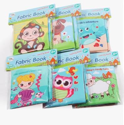 China Baby Bath Education Book Cloth Cloth Sensory Activity Book Soft Toys Early Element Non-Toxic Healthy Washable Book for sale