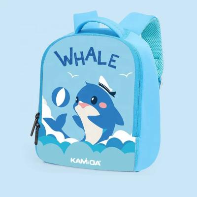 China Kids School Bag Kindergarten Boy Cartoon Dinosaur Bag 3-8 Years SBR Waterproof Customized Diving Gear Backpack for sale