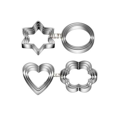 China Sustainable Baking Tools Stainless Steel DIY Cookie Mold / Stainless Steel Cookie Cutter Set for sale