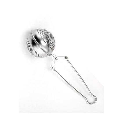 China Viable Silver Stainless Steel Tea Leaf Tea Ball Shape Loose Stick Infuser for sale